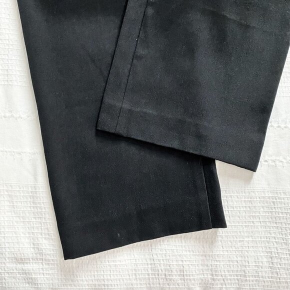 YOHJI YAMAMOTO BLACK WOOL HIGH RISE STRAIGHT LEG  DRESS PANTS -  M (JP2) - Picture 4 of 8